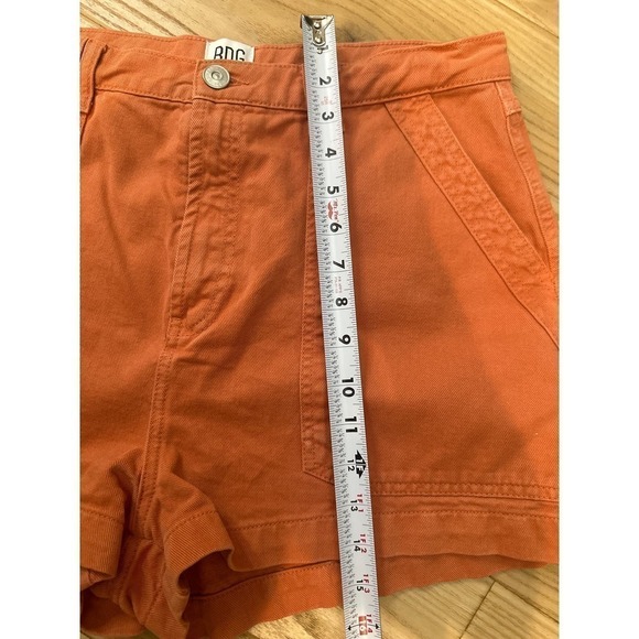 Urban Outfitters BDG Dark Orange denim Carpenter Shorts, Womens size 31 - Picture 9 of 10